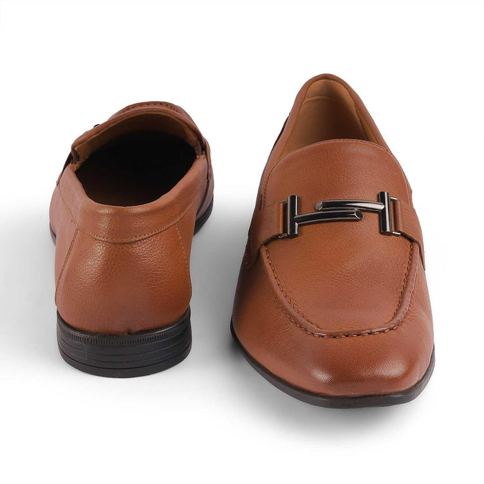 Nelson Tan Men's Contemporary Leather Loafers Tresmode