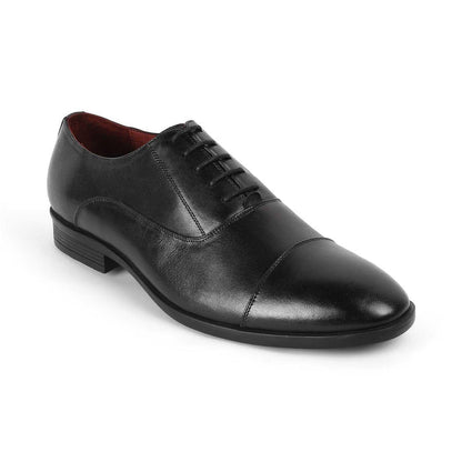 Niolet Black Men's Genuine Leather Lace Ups Tresmode