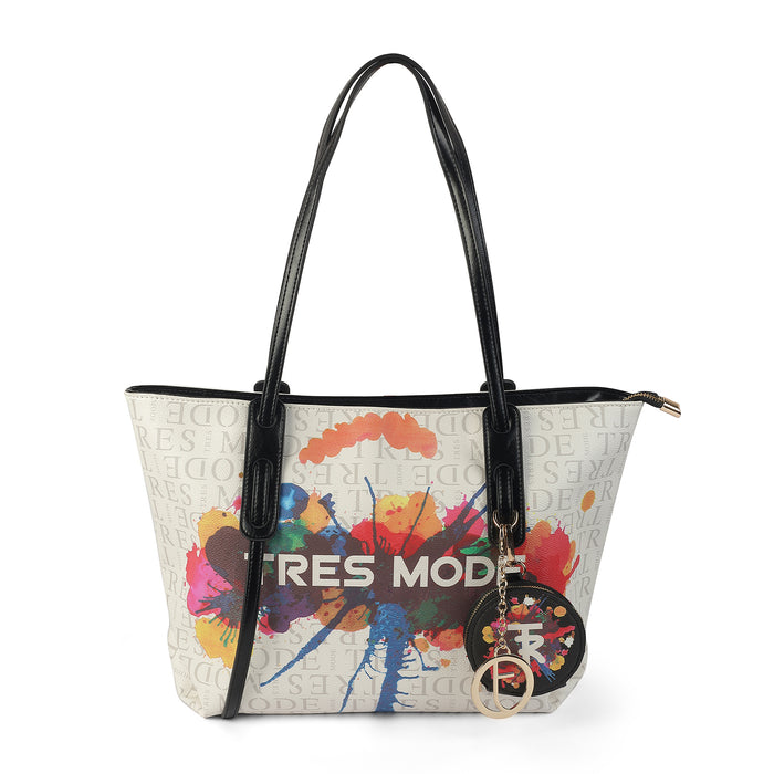 Women's White Handbag Tresmode