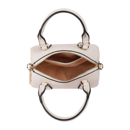 Tresmode White Women's Oval Shape Sling Bag With A Detachable Strap