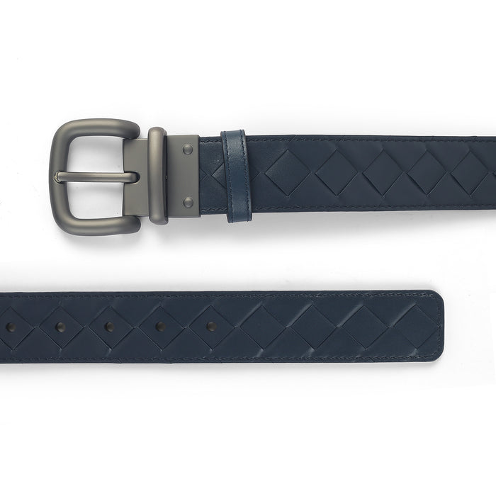 Tresmode Power Blue Men's Leather Belt