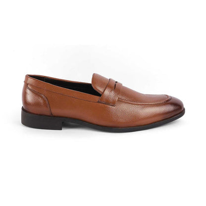 Quebec Tan Men's Leather Loafers Tresmode