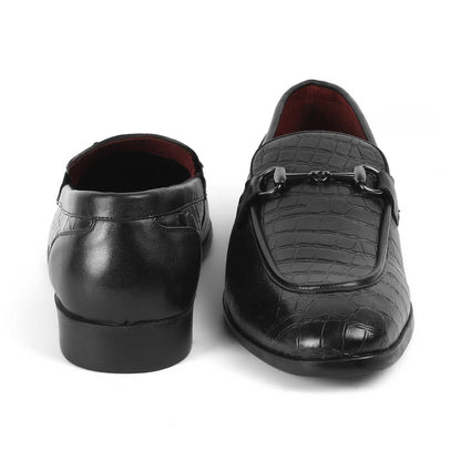 Reden Black Men's Premium Leather Loafers Tresmode