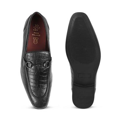 Reden Black Men's Sophisticated Leather Loafers Tresmode