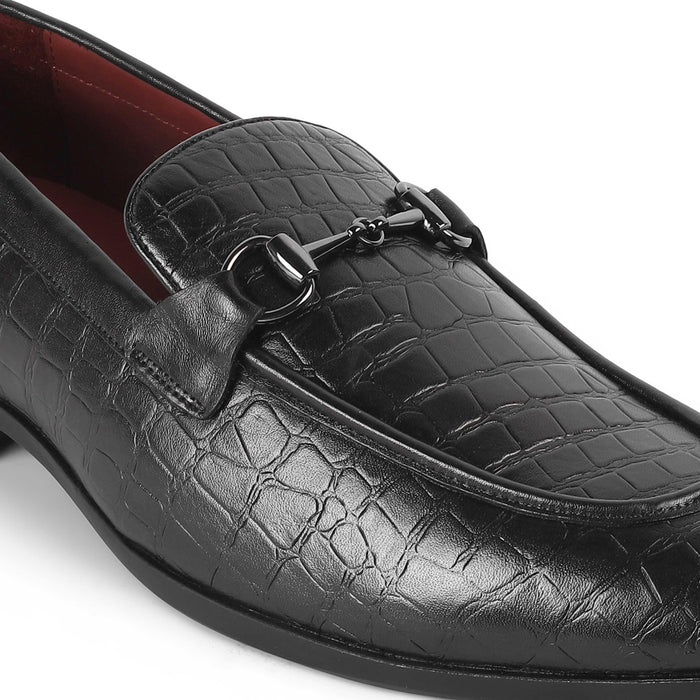 Reden Black Men's Formal Leather Loafers Tresmode