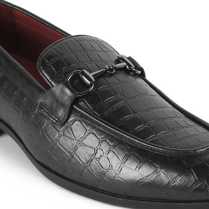 Reden Black Men's Formal Leather Loafers Tresmode