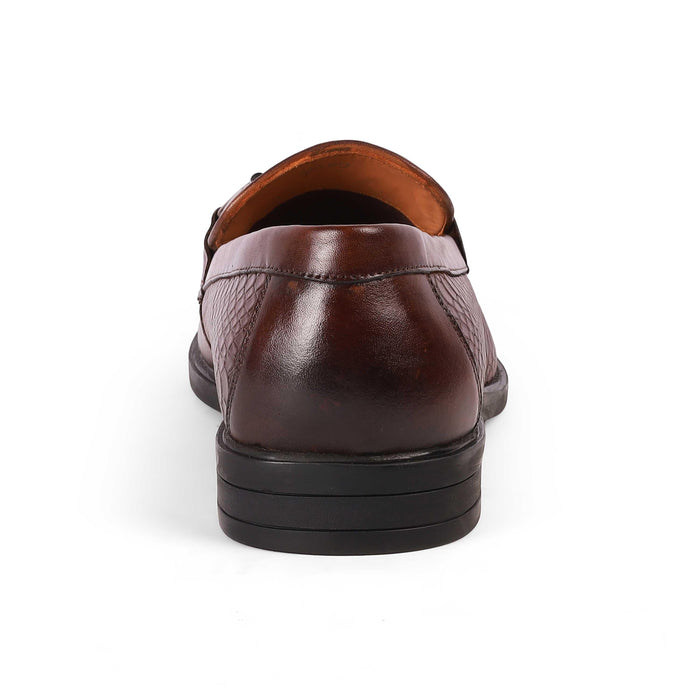 Ro Brown Men's TPR Sole Leather Loafers Tresmode