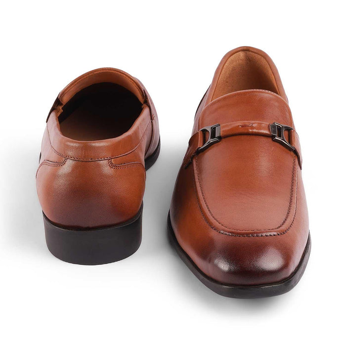 Rofel Tan Men's Premium Leather Loafers Tresmode