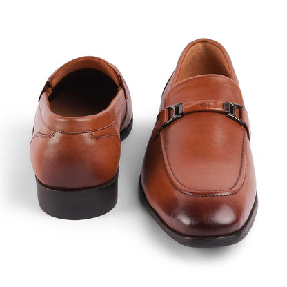 Rofel Tan Men's Premium Leather Loafers Tresmode