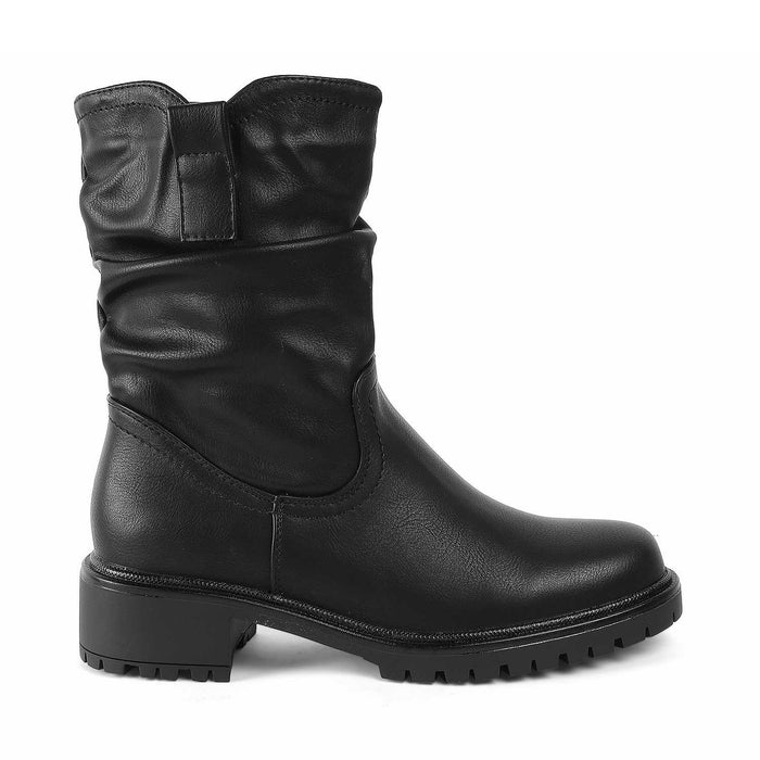 Saintmor Black Women's Ankle-length Boots Tresmode