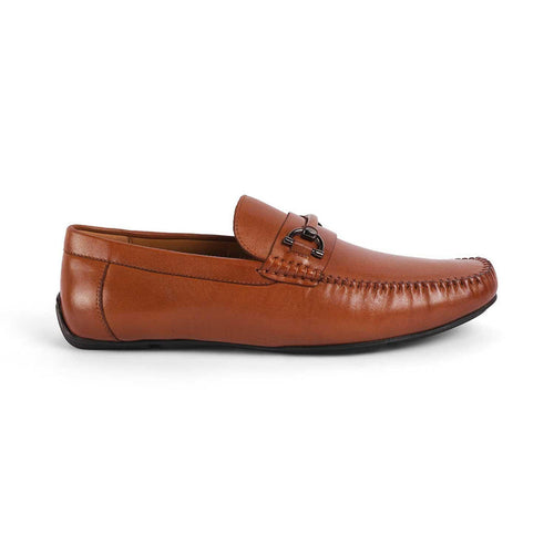 Salvo Tan Men's Leather Driving Loafers Tresmode