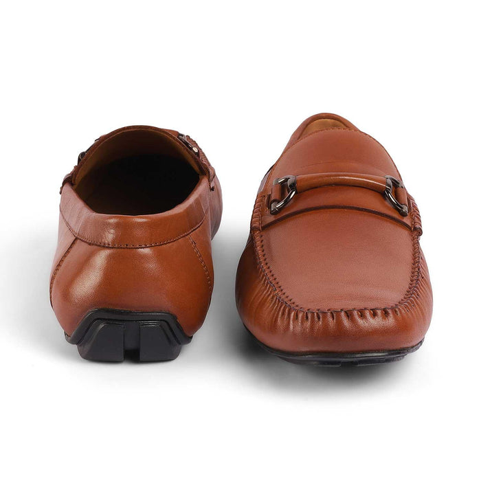 Salvo Tan Men's TPR Sole Loafers Tresmode
