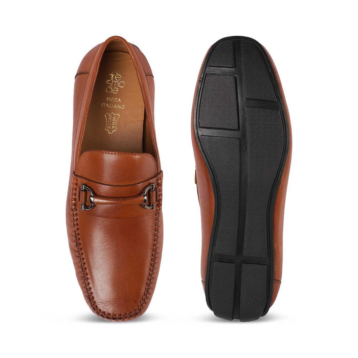 Salvo Tan Men's Super Comfortable Driving Loafers Tresmode