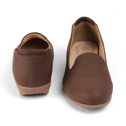 Samsy Brown Women's Versatile Ballerinas Tresmode