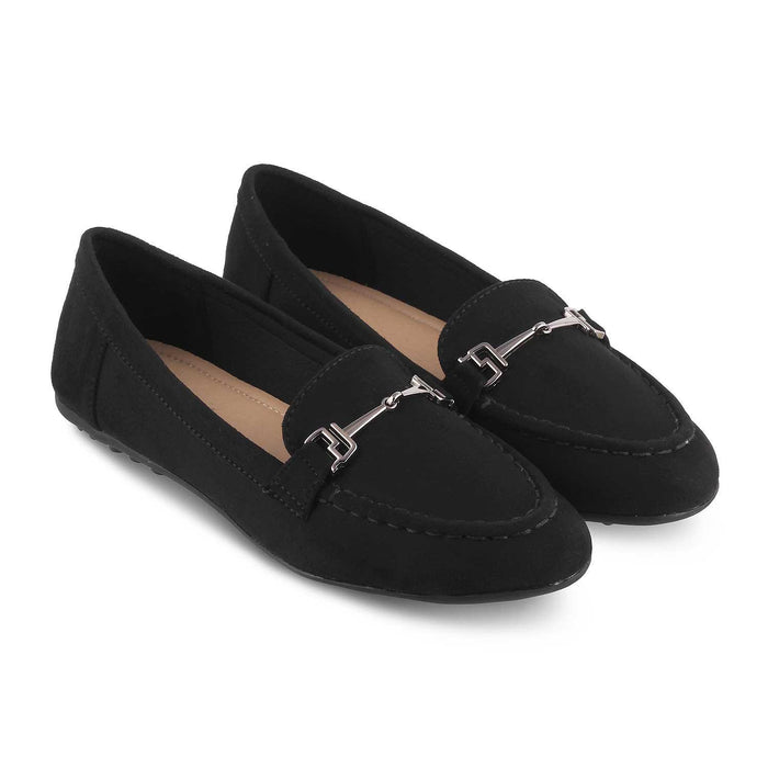 Sangelus Black Women's Everyday Wear Loafers
