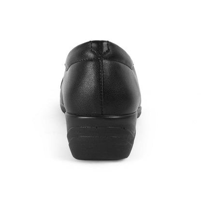 Sanz Black Women's TPR Sole Wedge Ballerinas Tresmode