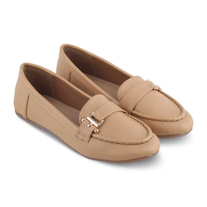 Sativa Beige Women's Fashionable Loafers Tresmode