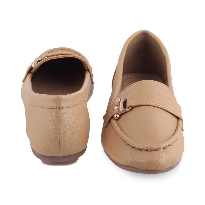 Sativa Beige Women's Comfortable Loafers Tresmode