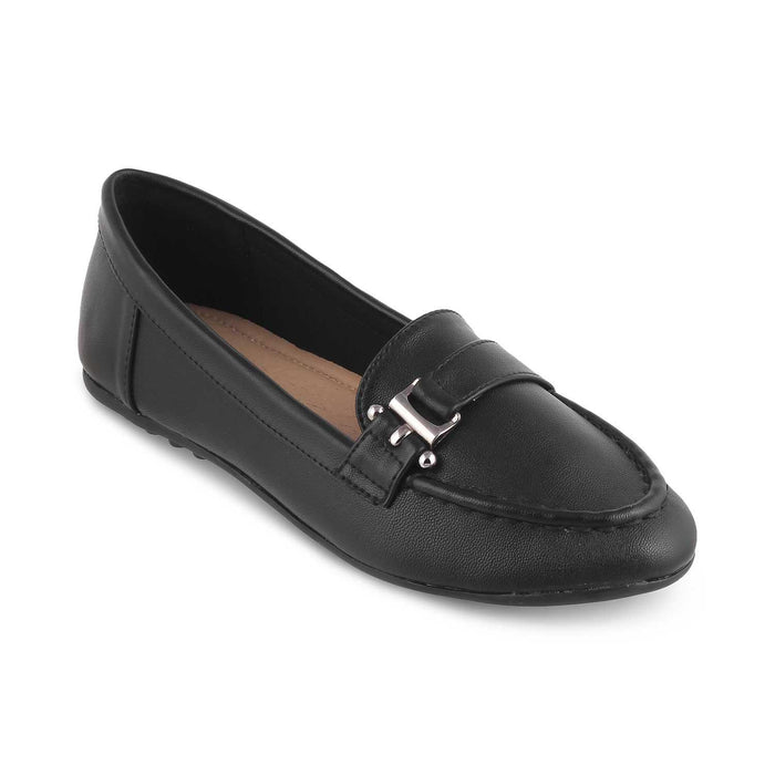 Sativa Black Women's TPR Sole Loafers Tresmode