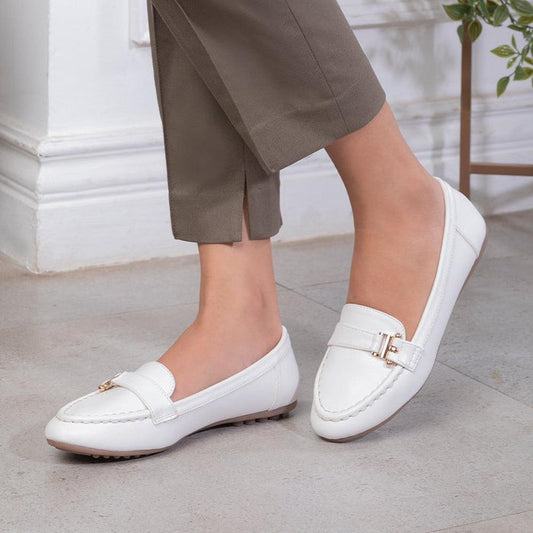 Sativa White Women's Loafers Tresmode