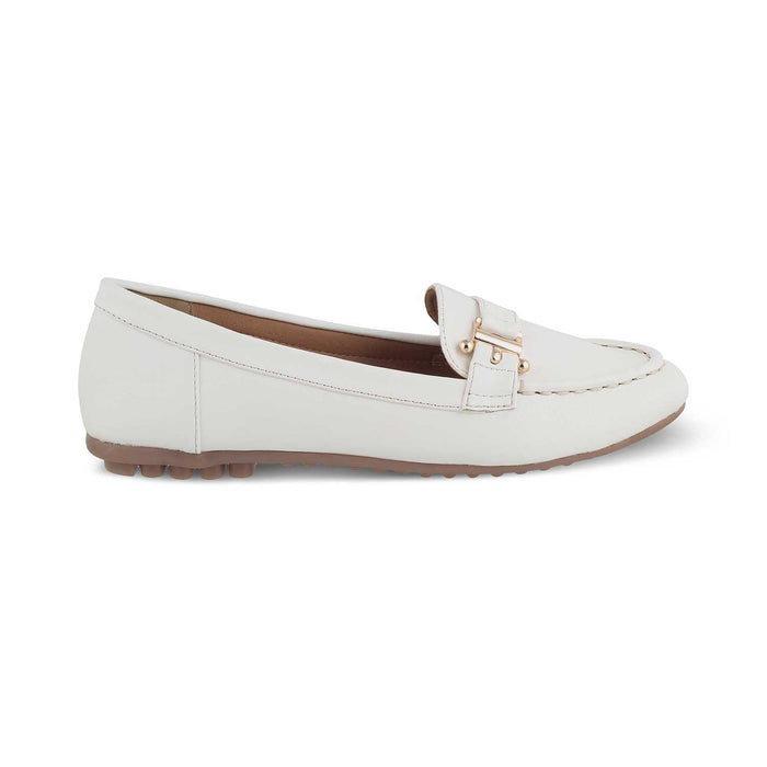 Sativa White Women's Vegan-Friendly Loafers Tresmode