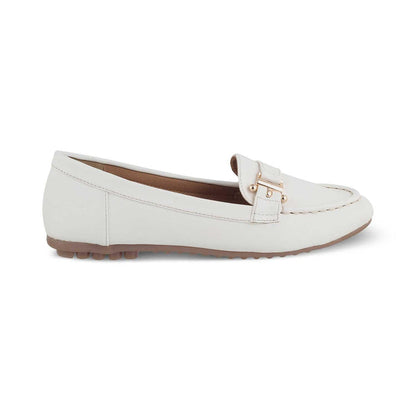 Sativa White Women's Vegan-Friendly Loafers Tresmode