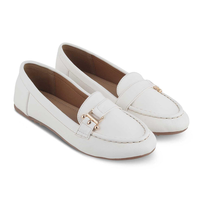 Sativa White Women's Fashionable Loafers Tresmode