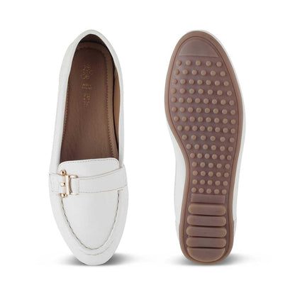 Sativa White Women's Dress Loafers Tresmode