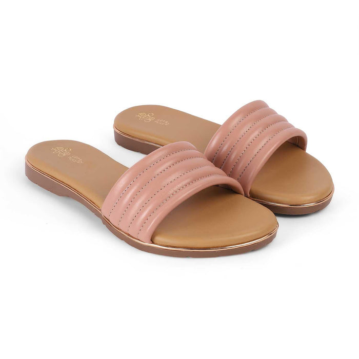 Shar Pink Women's TPR Sole Flats Tresmode