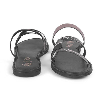 Sna Pewter Women's TPR Sole Flats Tresmode