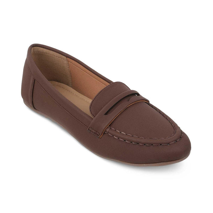 Snappy Brown Women's Vegan-Friendly Loafers Tresmode
