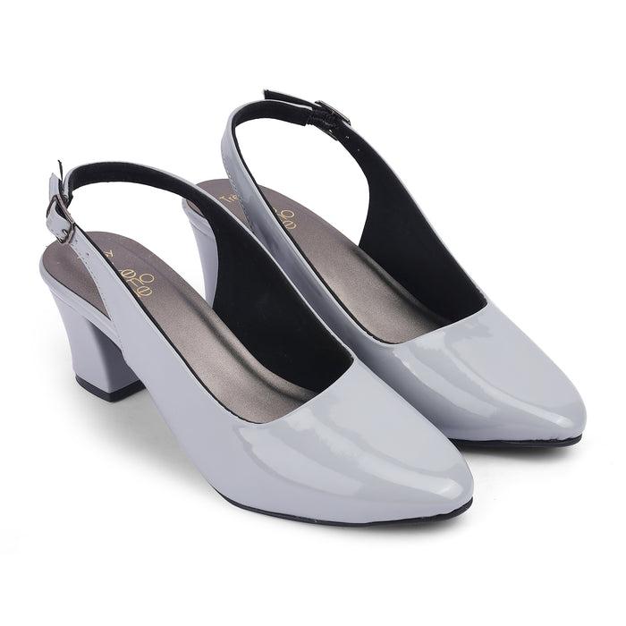 Women's Patent Leather Block Heel Sandals Tresmode