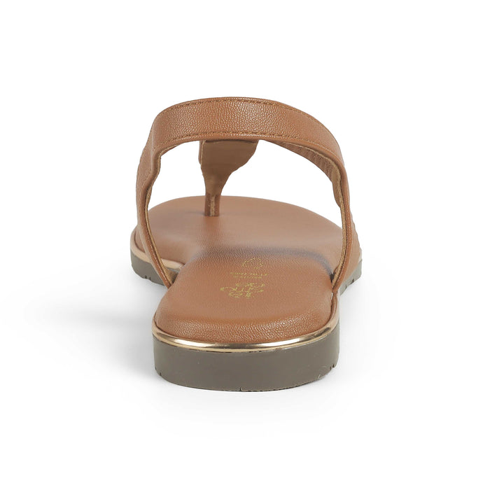 Women's Tan Flats Tresmode