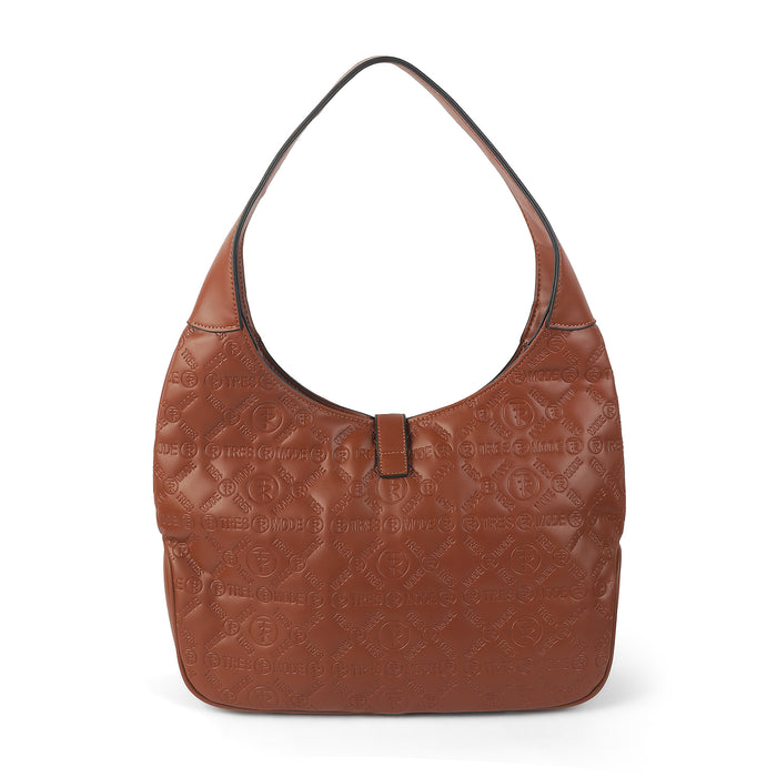 Women's Zip & Buckle Closure Handbag Tresmode