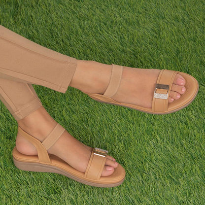 The Stepi TMS-1 Beige Women's Casual Flats Tresmode - Tresmode