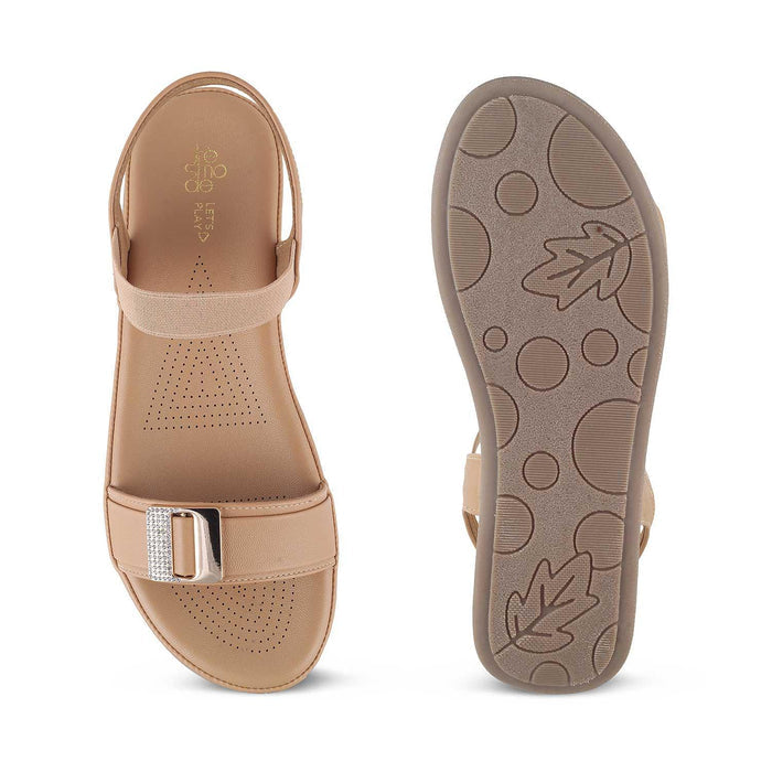 The Stepi TMS-1 Beige Women's Casual Flats Tresmode - Tresmode