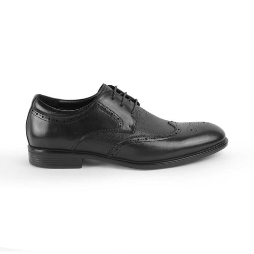 St.James Black Men's Oxford Brogue Lace Ups Tresmode