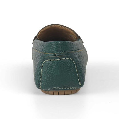 Women's Green Loafers Tresmode