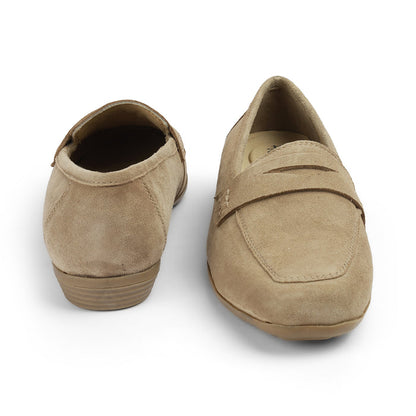 Women's Suede Leather Loafers Tresmode