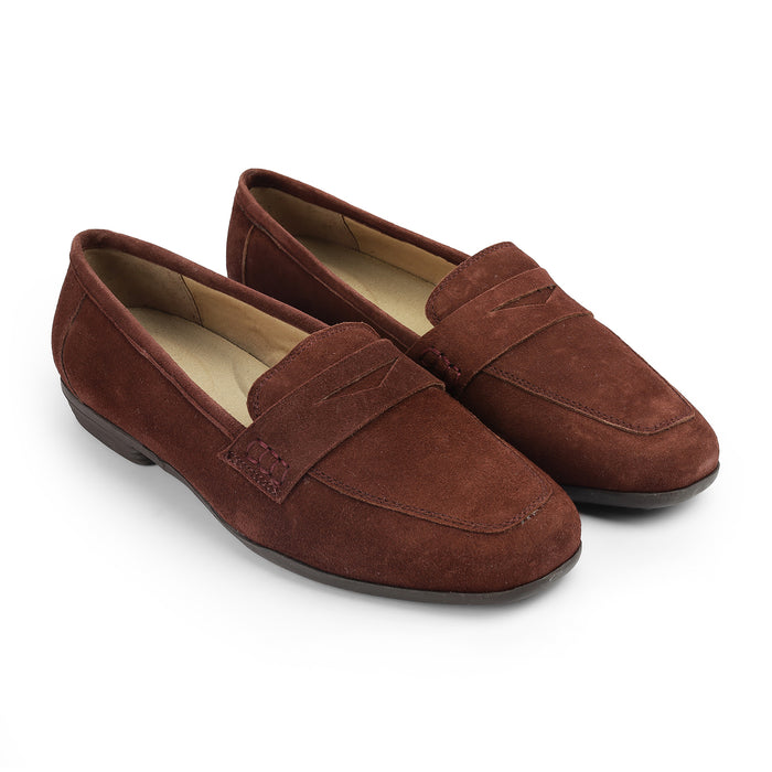 Women's Suede Leather Loafers Tresmode