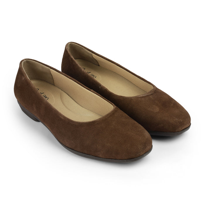 Women's Suede Leather Ballerinas Tresmode
