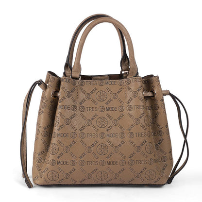 Tresmode Khaki Women's Vegan-Friendly Leather Handbag
