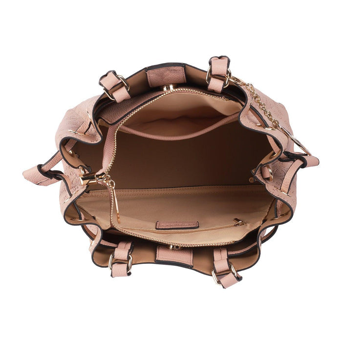 Tresmode Pink Women's Handbag With A Detachable Strap
