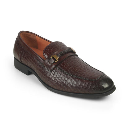 Men's Brown Leather Loafers Tresmode