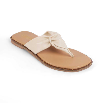 Tie Beige Women's Vegan-Friendly Flats Tresmode