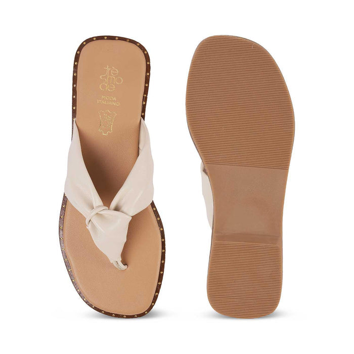 Tie Beige Women's Ultra-comfortable Flats Tresmode