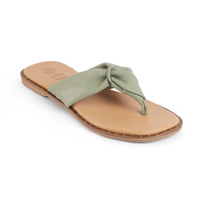 Tie Green Women's Vegan-Friendly Flats Tresmode