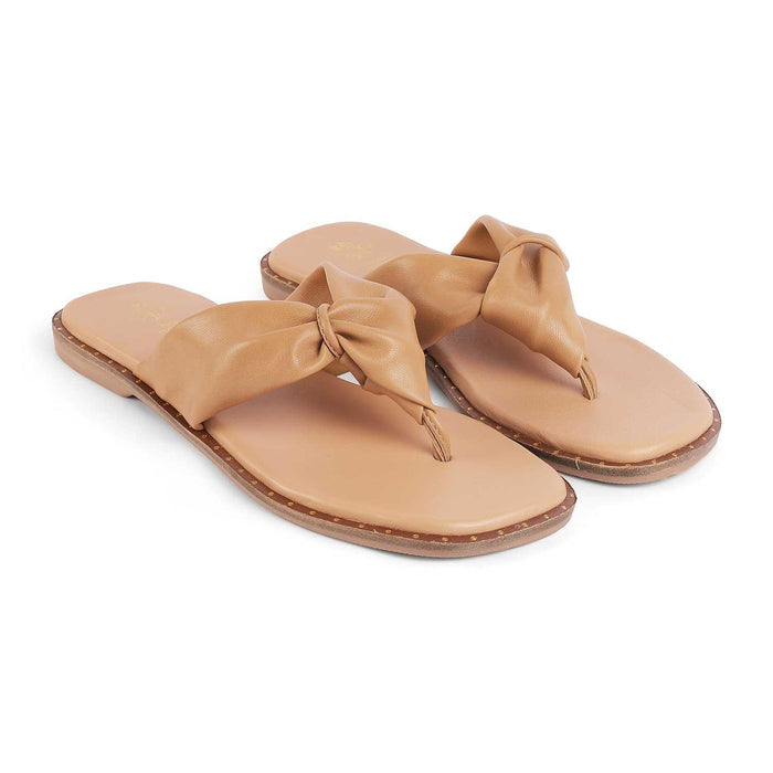 Tie Tan Women's TPR Sole Flats Tresmode