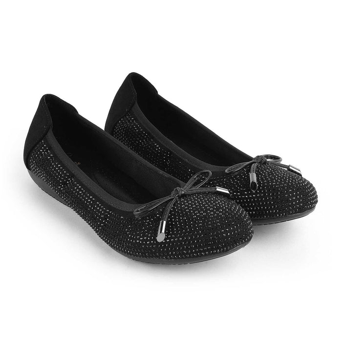 Todiam Black Women's Ultra-comfortable Ballerinas Tresmode