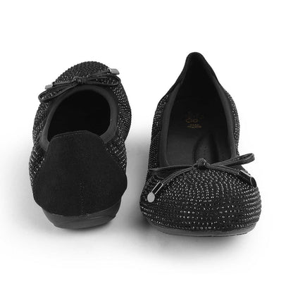 Todiam Black Women's Chic Ballerinas Tresmode